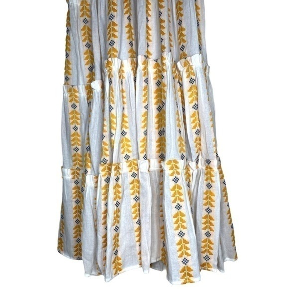 RARE Dodo Bar Or Revolve Alicia Tiered Maxi Dress No Mesh Tassel Summer Gown NWT - Picture 10 of 16